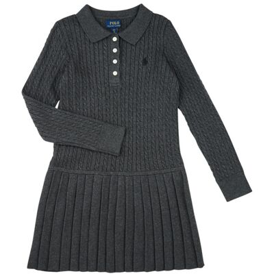 Abito corto Polo Ralph Lauren SWEATER-DRESSES Grigio 8 / 10 anni Abito corto Polo Ralph Lauren SWEATER-DRESSES Grigio 8 / 10 anni