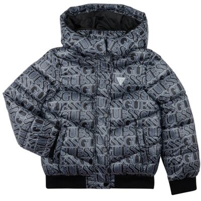 Guess Abito corto PADDED HOODED LS Nero 12 ans Guess Abito corto PADDED HOODED LS Nero 12 ans