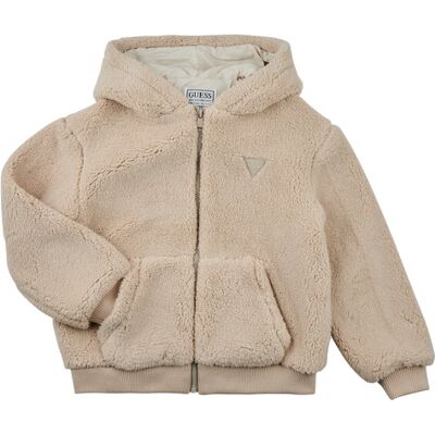 Guess Giubbotto bambino LS FAUX FUR JACKET Beige 10 ans Guess Giubbotto bambino LS FAUX FUR JACKET Beige 10 ans