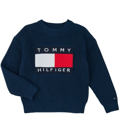 Maglione bambino Tommy Hilfiger HERITAGE FLAG SWEATER Marine 16 anni Maglione bambino Tommy Hilfiger HERITAGE FLAG SWEATER Marine 16 anni