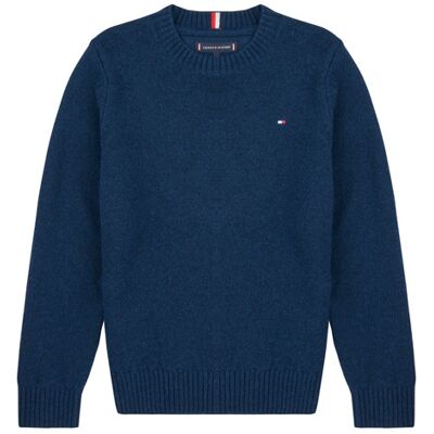 Maglione bambino Tommy Hilfiger LAMBSWOOL CN SWEATER Marine 16 anni Maglione bambino Tommy Hilfiger LAMBSWOOL CN SWEATER Marine 16 anni