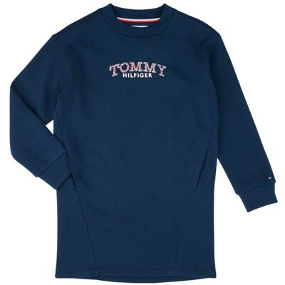 Abito corto Tommy Hilfiger TOMMY PUFF FLOWER HWK DRESS LS Marine 14 anni Abito corto Tommy Hilfiger TOMMY PUFF FLOWER HWK DRESS LS Marine 14 anni
