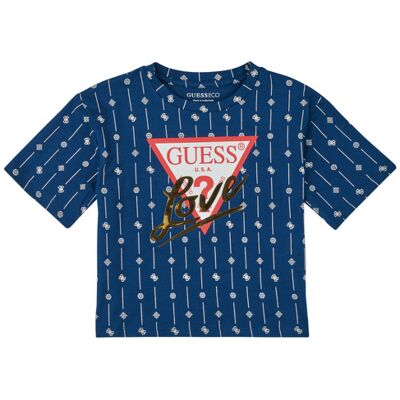 Guess T-shirt ORGANIC COTTON STRETCH Blu 16 ans Guess T-shirt ORGANIC COTTON STRETCH Blu 16 ans