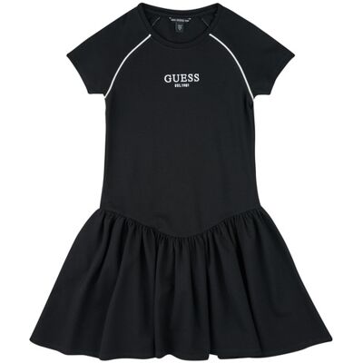 Guess Abito corto LENZING STRETCH PUNTO Nero 12 ans Guess Abito corto LENZING STRETCH PUNTO Nero 12 ans