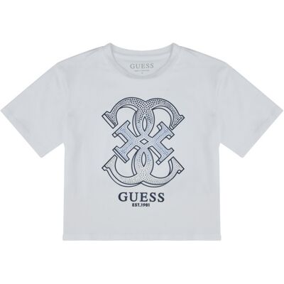 Guess T-shirt ORGANIC COTTON STRETCH Bianco 8 ans Guess T-shirt ORGANIC COTTON STRETCH Bianco 8 ans