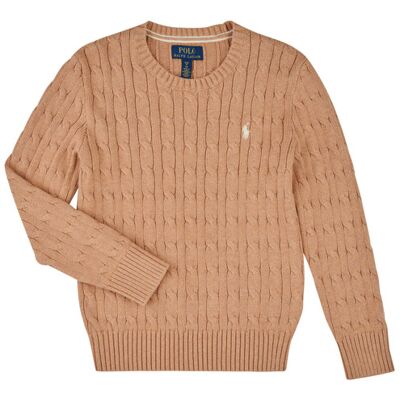 Maglione bambino Polo Ralph Lauren LS CABLE CN-TOPS-SWEATER Beige 14 / 16 anni Maglione bambino Polo Ralph Lauren LS CABLE CN-TOPS-SWEATER Beige 14 / 16 anni