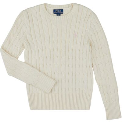 Maglione bambina Polo Ralph Lauren CABLE CN-SWEATER-PULLOVER Bianco 16 anni Maglione bambina Polo Ralph Lauren CABLE CN-SWEATER-PULLOVER Bianco 16 anni