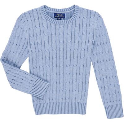 Maglione bambino Polo Ralph Lauren LS CABLE CN-TOPS-SWEATER Blu 18 / 20 anni Maglione bambino Polo Ralph Lauren LS CABLE CN-TOPS-SWEATER Blu 18 / 20 anni