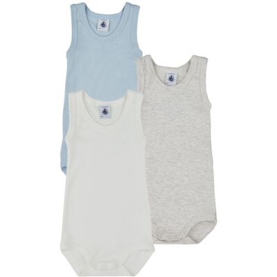 Petit Bateau Body bambino 3 BODIES SM Multicolore 12 mesi Petit Bateau Body bambino 3 BODIES SM Multicolore 12 mesi