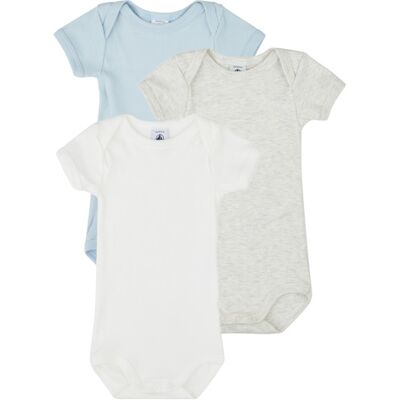 Petit Bateau Body bambino 3 BODIES US MC Multicolore 12 mesi Petit Bateau Body bambino 3 BODIES US MC Multicolore 12 mesi
