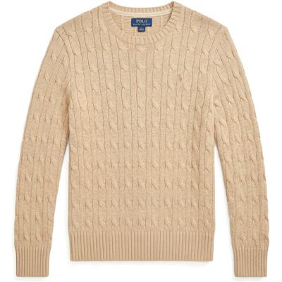 Maglione bambino Polo Ralph Lauren LS CABLE CN-TOPS-SWEATER Beige 8 anni Maglione bambino Polo Ralph Lauren LS CABLE CN-TOPS-SWEATER Beige 8 anni