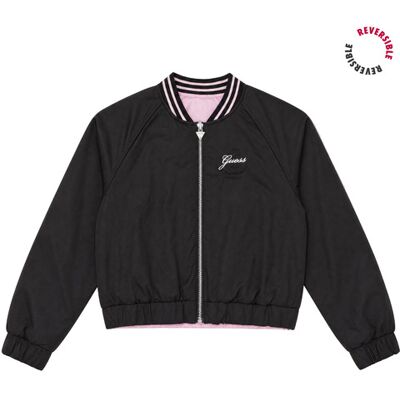 Guess Giubbotto bambina REVERSIBLE NYLON SCUBA LS BOMB Nero 10 ans Guess Giubbotto bambina REVERSIBLE NYLON SCUBA LS BOMB Nero 10 ans