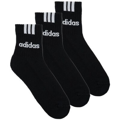 Calzini adidas 3-Stripes Linear Half-Crew Cushioned Socks 3 Pairs Nero S Calzini adidas 3-Stripes Linear Half-Crew Cushioned Socks 3 Pairs Nero S