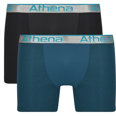 Athena Boxer 720 STRETCH ADJUST Pack de 2 Nero L Athena Boxer 720 STRETCH ADJUST Pack de 2 Nero L