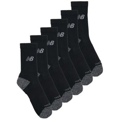 Calze sportive New Balance ACTIVE CUSHION CREW SOCKS 3 PACKS Nero M Calze sportive New Balance ACTIVE CUSHION CREW SOCKS 3 PACKS Nero M