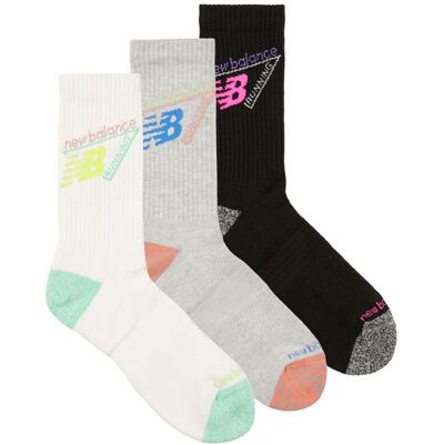 Calze sportive New Balance ACTIVE GRAPHIC CREW SOCKS 3 PACK Multicolore XL Calze sportive New Balance ACTIVE GRAPHIC CREW SOCKS 3 PACK Multicolore XL