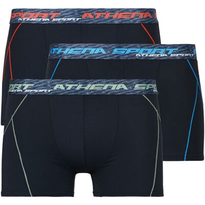 Athena Boxer TRANING DRY Pack de 3 Nero S Athena Boxer TRANING DRY Pack de 3 Nero S