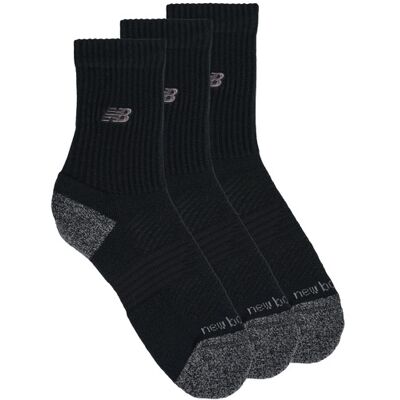 Calze sportive New Balance ACTIVE PREMIUM CREW 3 PACK Nero L Calze sportive New Balance ACTIVE PREMIUM CREW 3 PACK Nero L