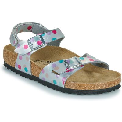 Sandali bassi BIRKENSTOCK Rio AS Kids BF Elec. Metallic SilverDots Argento 39 Sandali bassi BIRKENSTOCK Rio AS Kids BF Elec. Metallic SilverDots Argento 39