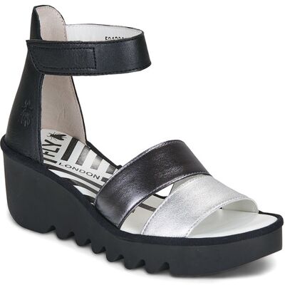 Fly London Sandali con zeppa BONO Nero 36 Fly London Sandali con zeppa BONO Nero 36