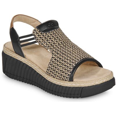 Sandali con zeppa Tom Tailor VALLY Nero 40 Sandali con zeppa Tom Tailor VALLY Nero 40