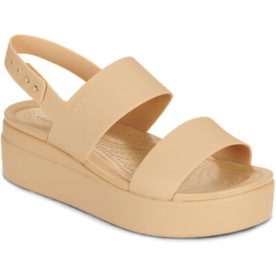 Crocs Sandali bassi BROOKLYN LOW WEDGE Beige 36 / 37 Crocs Sandali bassi BROOKLYN LOW WEDGE Beige 36 / 37