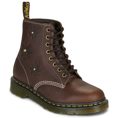 Stivaletti Dr. Martens Pascal Flower Dark Brown Grizzly Marrone 38 Stivaletti Dr. Martens Pascal Flower Dark Brown Grizzly Marrone 38