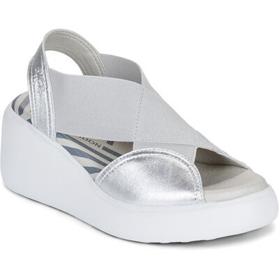 Fly London Sandali con zeppa DAIF Argento 38 Fly London Sandali con zeppa DAIF Argento 38