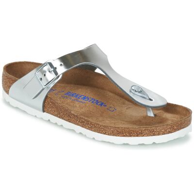 Infradito BIRKENSTOCK Gizeh Soft Footbed Argento 35 Infradito BIRKENSTOCK Gizeh Soft Footbed Argento 35