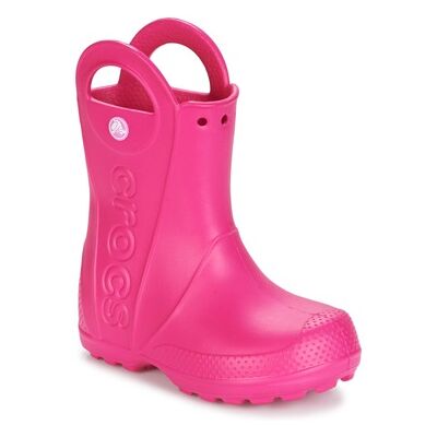 Crocs Stivali bambini HANDLE IT RAIN BOOT Rosa 22 / 23 Crocs Stivali bambini HANDLE IT RAIN BOOT Rosa 22 / 23