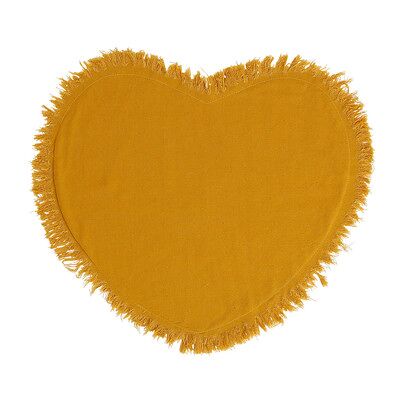 Côté Table NALIA COEUR X2 Set da tavola giallo - Unico Côté Table NALIA COEUR X2 Set da tavola giallo - Unico