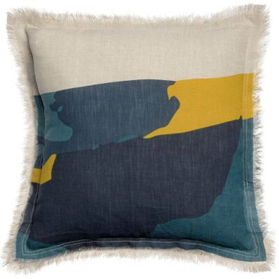 Fodera cuscino Zeff Naia Blu Vivaraise - 45x45 cm Fodera cuscino Zeff Naia Blu Vivaraise - 45x45 cm