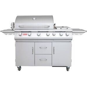 Bull 7 BURNER con carrello, luci, girarrosto e back burner Bull 7 BURNER con carrello, luci, girarrosto e back burner