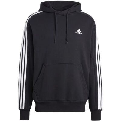 Adidas Uomo Essentials French Terry 3-Stripes Hoodie - IC0435 nero XL Adidas Uomo Essentials French Terry 3-Stripes Hoodie - IC0435 nero XL