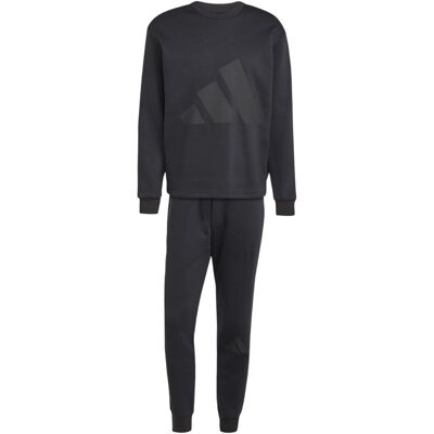 Adidas Uomo Big Logo Fleece Colorblock - JI8865 nero XL Adidas Uomo Big Logo Fleece Colorblock - JI8865 nero XL