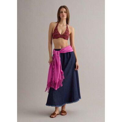 PIOMBO , Top Bikini Marrone In Tessuto Elasticizzato, Donna, Marrone, Taglia: 2 PIOMBO , Top Bikini Marrone In Tessuto Elasticizzato, Donna, Marrone, Taglia: 2