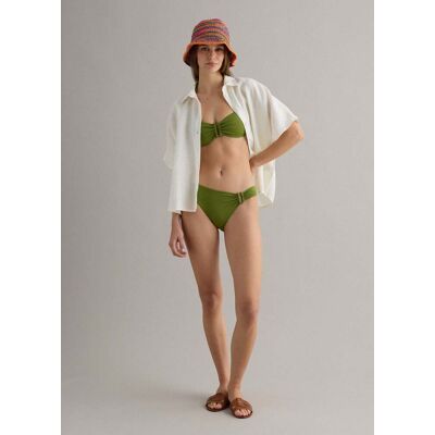 PIOMBO , Slip Bikini Verde In Tessuto Elasticizzato, Donna, Verde, Taglia: 3 PIOMBO , Slip Bikini Verde In Tessuto Elasticizzato, Donna, Verde, Taglia: 3