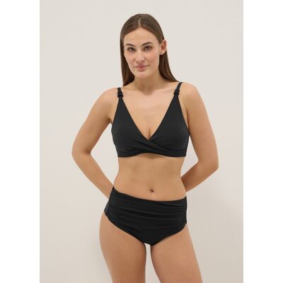 OVS , Slip Bikini Neri In Tessuto Elasticizzato A Vita Alta Con Effetto Shaping, Donna, Nero, Taglia: 4 OVS , Slip Bikini Neri In Tessuto Elasticizzato A Vita Alta Con Effetto Shaping, Donna, Nero, Taglia: 4