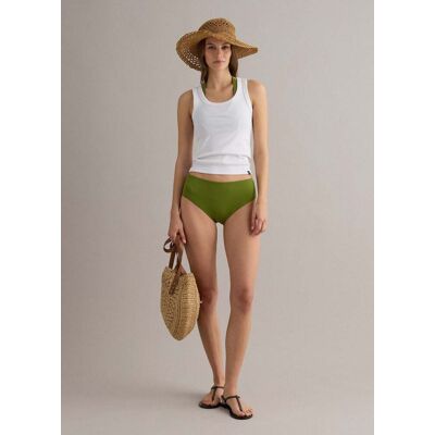 PIOMBO , Slip Bikini Verde In Tessuto Elasticizzato, Donna, Verde, Taglia: 3 PIOMBO , Slip Bikini Verde In Tessuto Elasticizzato, Donna, Verde, Taglia: 3