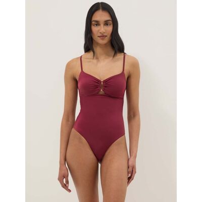 OVS , Costume Da Bagno Intero In Tessuto Elasticizzato Rosso Con Spalline, Donna, Rosso, Taglia: 2 OVS , Costume Da Bagno Intero In Tessuto Elasticizzato Rosso Con Spalline, Donna, Rosso, Taglia: 2