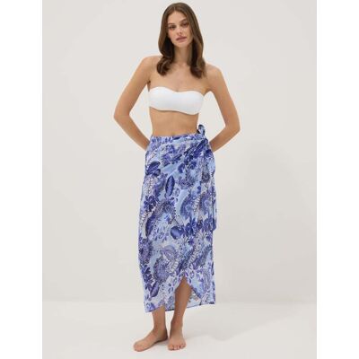 OVS , Sarong Blu Fantasia Da Mare, Donna, Azzurro, Taglia: S/M OVS , Sarong Blu Fantasia Da Mare, Donna, Azzurro, Taglia: S/M
