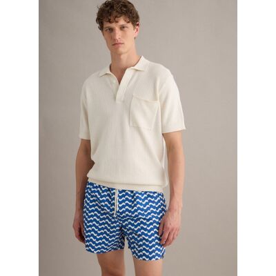 PIOMBO , Boxer Mare Blu Con Fantasia Ondulata, Uomo, Blu, Taglia: XXL PIOMBO , Boxer Mare Blu Con Fantasia Ondulata, Uomo, Blu, Taglia: XXL
