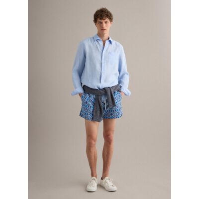 PIOMBO , Boxer Mare Blu Con Fantasia Con Elastico In Vita, Uomo, Bianco, Taglia: XXL PIOMBO , Boxer Mare Blu Con Fantasia Con Elastico In Vita, Uomo, Bianco, Taglia: XXL