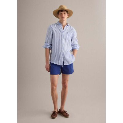 PIOMBO , Boxer Da Mare Blu Con Vita Elasticizzata E Coulisse, Uomo, Blu, Taglia: L PIOMBO , Boxer Da Mare Blu Con Vita Elasticizzata E Coulisse, Uomo, Blu, Taglia: L