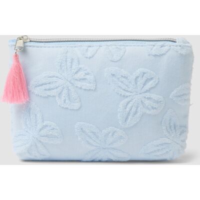 OVS , Astuccio Azzurro Con Ricamo A Farfalla, Donna, Azzurro, Taglia: ONE SIZE OVS , Astuccio Azzurro Con Ricamo A Farfalla, Donna, Azzurro, Taglia: ONE SIZE
