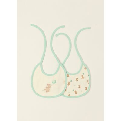 IANA , Bipack Di Bavaglini Multicolor Con Orsetti In Puro Cotone Da Neonato, Multicolor, Taglia: T.U. IANA , Bipack Di Bavaglini Multicolor Con Orsetti In Puro Cotone Da Neonato, Multicolor, Taglia: T.U.