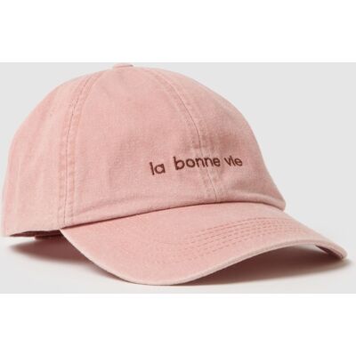 LES COPAINS , Cappello Da Baseball In Puro Cotone Rosa Con Ricamo, Donna, Rosa, Taglia: ONE SIZE LES COPAINS , Cappello Da Baseball In Puro Cotone Rosa Con Ricamo, Donna, Rosa, Taglia: ONE SIZE