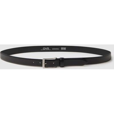 OVS , Cintura In Vera Pelle Nera Con Fibbia Robusta, Uomo, Nero, Taglia: 100-105 cm OVS , Cintura In Vera Pelle Nera Con Fibbia Robusta, Uomo, Nero, Taglia: 100-105 cm