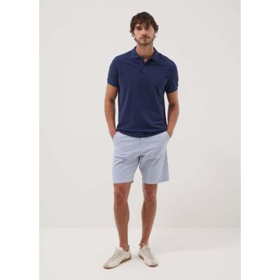OVS , Shorts Chino Blu In Cotone Elasticizzato A Righe Regular Fit, Uomo, Blu, Taglia: 46 OVS , Shorts Chino Blu In Cotone Elasticizzato A Righe Regular Fit, Uomo, Blu, Taglia: 46
