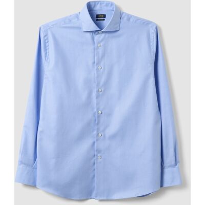 OVS , Camicia Azzurra In Puro Cotone Con Colletto Francese Easy Iron Regular Fit, Uomo, Azzurro, Taglia: 39 OVS , Camicia Azzurra In Puro Cotone Con Colletto Francese Easy Iron Regular Fit, Uomo, Azzurro, Taglia: 39